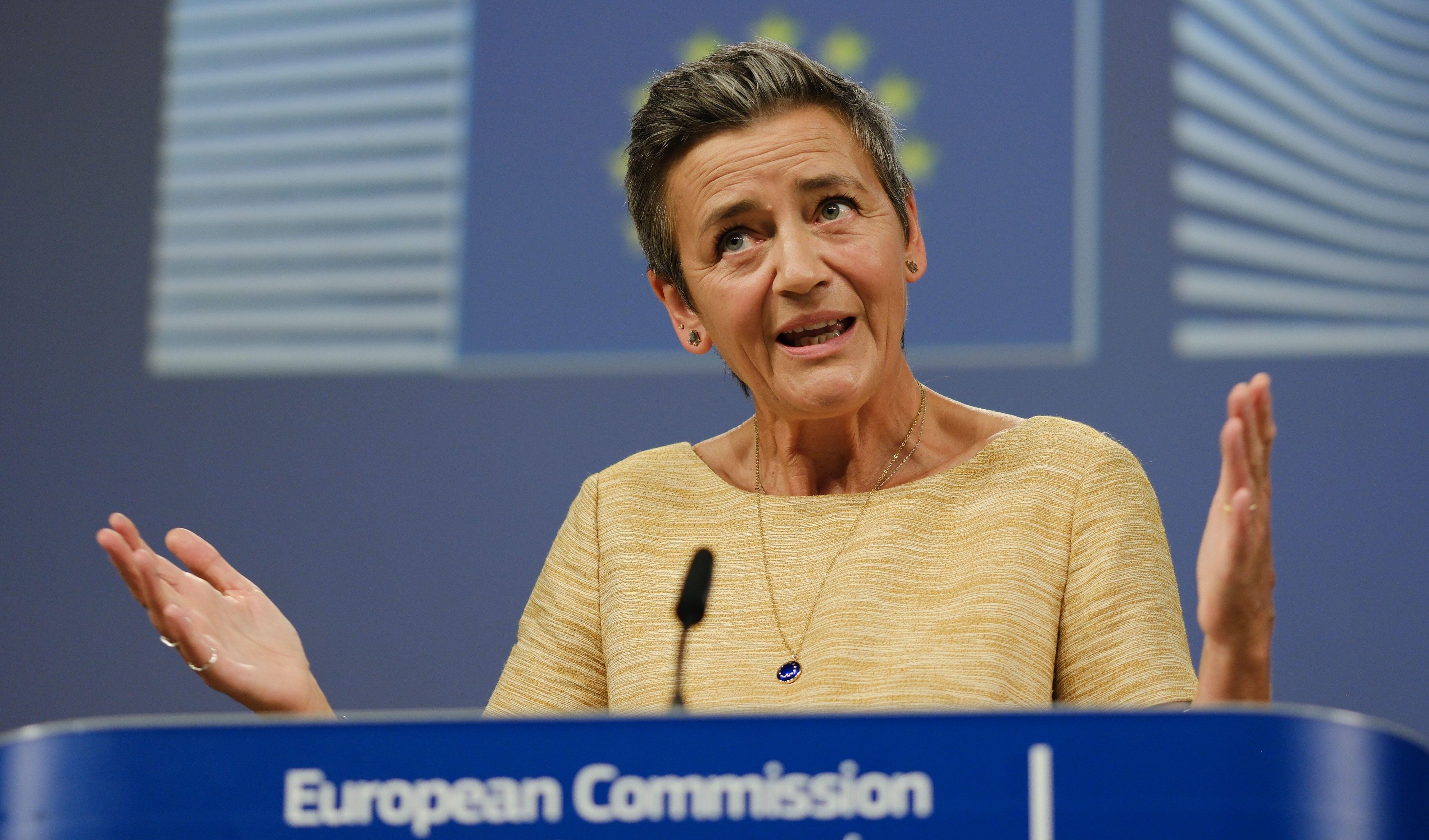 Margrethe Vestager said that she cried after hearing the ruling